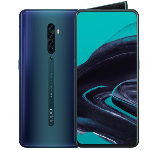 Смартфоны с хорошим звуком в проводных наушниках OPPO Reno 2